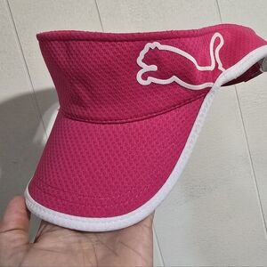 PUMA Pink Visor with White Logo